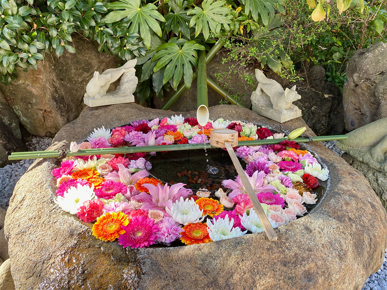 穴守稲荷神社、水琴窟の手水